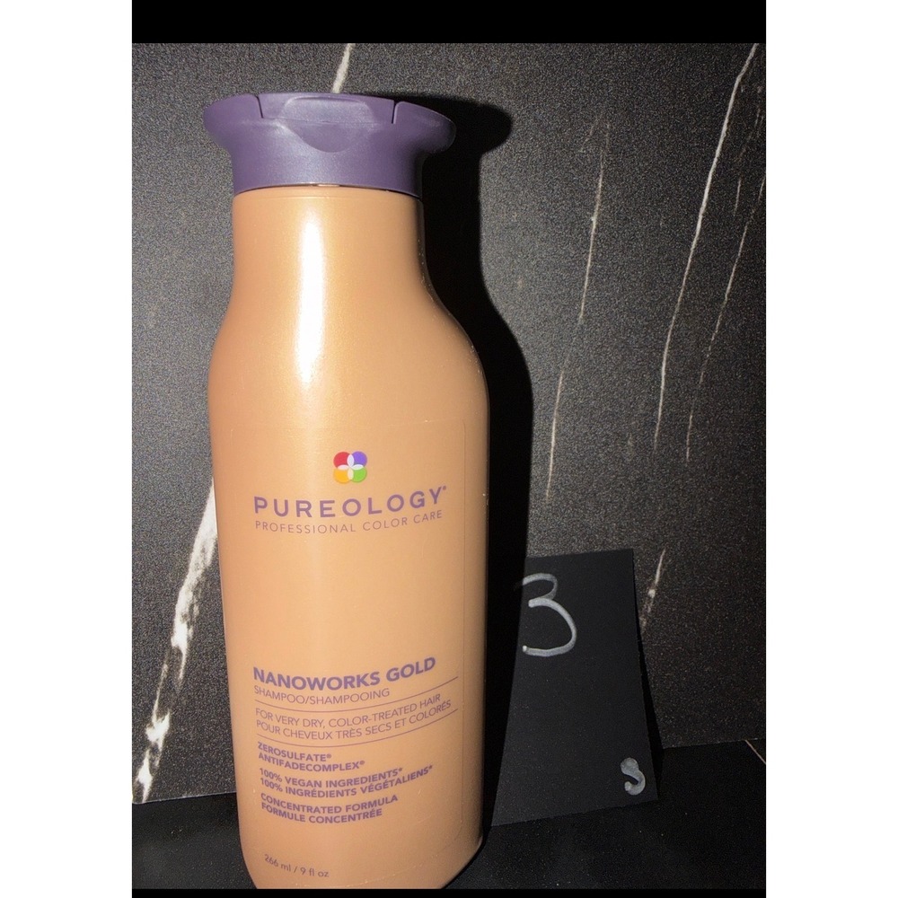 Pureology Nanoworks Gold Shampoo Gold‎ Sulfate Free Antifade hair care 9oz